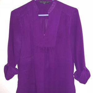 Brixon Ivy Split neck blouse